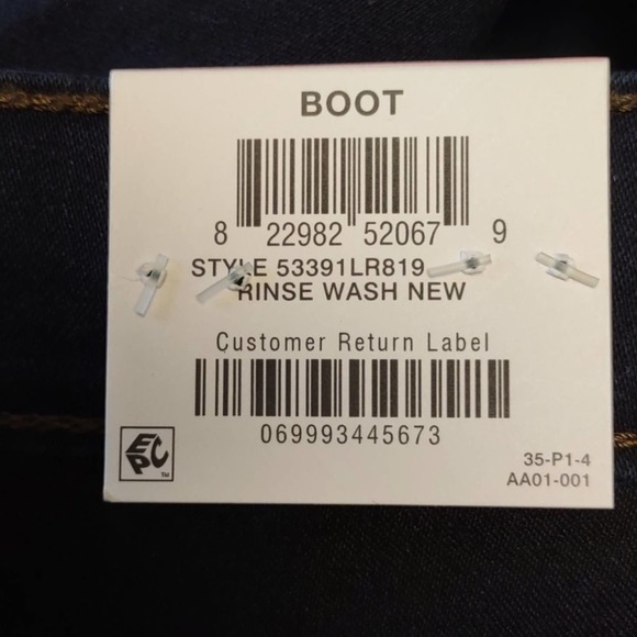 Style & Co Tummy Control Bootleg Jeans 10 Long - Picture 8 of 12